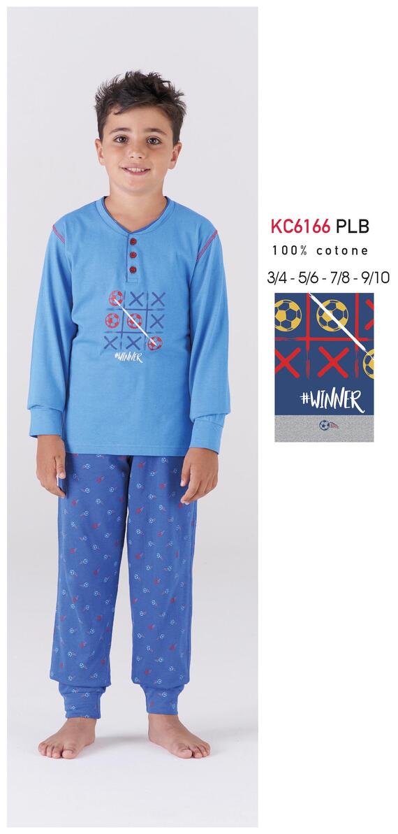 - KC6166 PLB PIGIAMA BAMBINO M/L COTONE